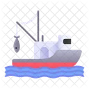 Fishing Boat Ship Icon