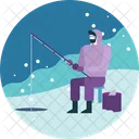 Fishing Outdoor Winter Icon