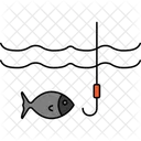Fishing Angler Rod And Reel Icon