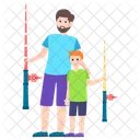 Fishing Picnic Activity Outdoor Game Icon