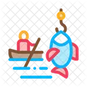Boat Fishing Canoeing Icon