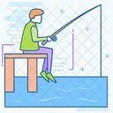 Fishing Fish Catching Fishing Rod Icon
