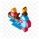 Canoe Fishing Boat Icon
