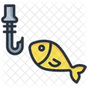 Fish Fishing Hook Icon
