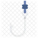Fishing Line And Hook  Icon