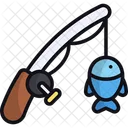 Fishing Rod Fish Hunting Fisherman Icon