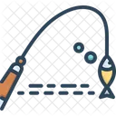 Fishing Rod Hook Bait Icon