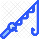 Adventure Travel Fishing Rod Icon