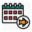 Fishing Season Angling Time Icon