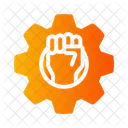 Fist And Gear  Icon