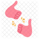 Fist Bump Hands Greeting Icon