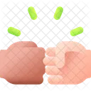 Fist Bump Friendship Gesture Icon