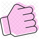 Fist Bump Color Shadow Thinline Icon Icon