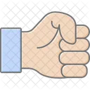 Fist Lineal Color Icon Icon