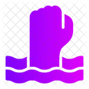 Fist Empowerment Water Icon
