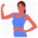 Fit girl workout  Icon