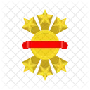 Distintivo Medalha Estrela Ícone