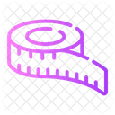 Fita Metrica Regua Costura Ícone