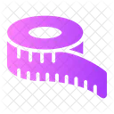 Fita Metrica Regua Costura Ícone