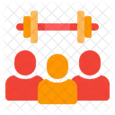 Fitness Training Gruppe Symbol