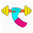 Vibrant Fitness Illustration Fitness Exercise Icon