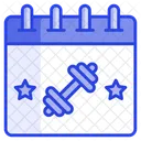 Fitness Sports Dumbbell Icon