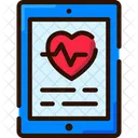 KI Im Gesundheitswesen Fitness App Gesundheits App Symbol