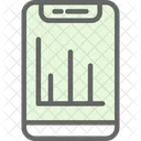 Fitness App Analytics Bar Icon
