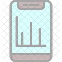 Fitness App Analytics Bar Icon