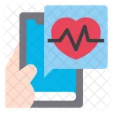 피트니스 애플리케이션 심박수 앱 아이콘
