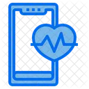피트니스 애플리케이션 심박수 건강 관리 아이콘