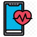 Fitness Application Heart Rate Healthcare Icon