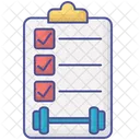 Fitness Assessment Outline Filled Icon Business And Finance Icon Pack Icône