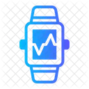 Smartwatch Wellness Cardiogram Icon