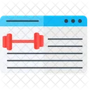 Fitness Blogging Flat Icon Business And Finance Icon Pack 아이콘