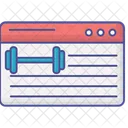 Fitness Blogging Outline Filled Icon Business And Finance Icon Pack 아이콘