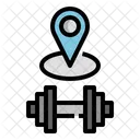 Fitness Center Location Gym Icon