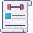 Fitness Certification Outline Filled Icon Business And Finance Icon Pack Icône