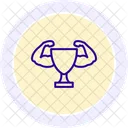 Fitness Challenges Line Icon Icon