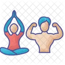 Fitness Classes Outline Filled Icon Business And Finance Icon Pack Icon