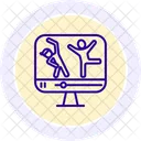 Fitness Classes Line Icon Icon