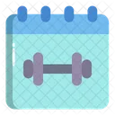 Fitness Day Schedule Fitness Time Icon