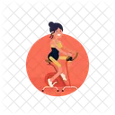 Fitness Frau  Symbol