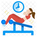 Fitness Girl Fitness Woman Exercise Icon