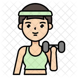 Fitness Girl  Icon