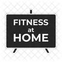 Fitness Home Signboard Fitness Icon