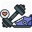 Fitness Exercising Gym Icon