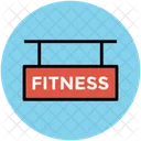Fitness Signboard Sign Icon