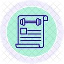 Fitness Level Line Icon Icon