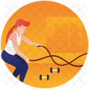 Fitness Rope Gym Equipment Gym Exercise Icon